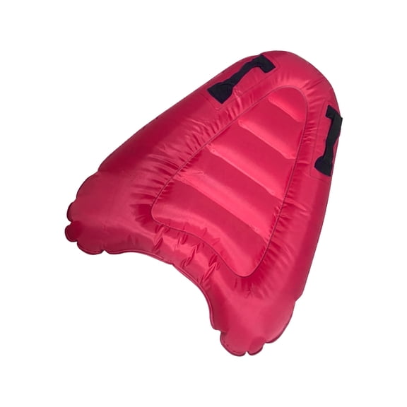 Inflatable Surf Body Board Swimming Floating Surfboard Inflatable Surfboard with Handles 80x60cm Floating Mat 180lbs Capacity for Pool & Swimming Practice Rose Red