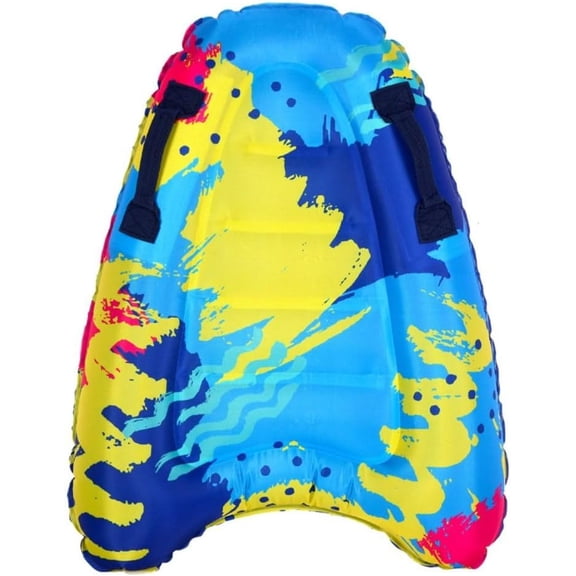 Inflatable Surf Body Board with Handles Beach Surfing Float for Slip Pool Water Game Float Board Swimming Pool Floating Water for Surfing Beginners