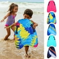 thumbnail image 1 of Inflatable Surfboard Bodyboard with Handles, Lightweight PVC Pool Float Board for Kids, Multicolor, 26.4x20.6in, for Beach Surfing and Swimming, 1 of 9