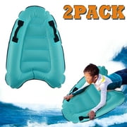 Inflatable Surfboard Floating Surfboard Kids and Adult Lightweight Bodyboard for Beach Surfing Swimming Water Fun 2 Pcs