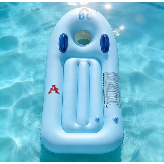 Inflatable Surfboard for K*ids, Thickened PVC Swim Board with Double Handles and Soft Ergonomic Design, for Swimming Pools, Beaches, Lakes, and Summer Water Parties