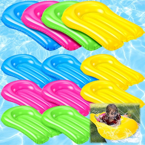 Inflatable Surfboard Set Blue/green/pink/yellow 8 Count Pool Water Slide Use