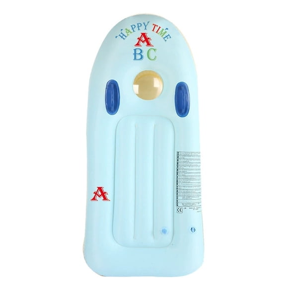 Inflatable Surfboard for Water Recreation with Handles, Soft Design, and Portable Inflation for Pools Beach Lakes(Blue)