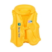 Inflatable Swim Vest,Summer Float Swim Jacket,Suitable For Swimming Training And Water Playing,Ideal for Age Over 6Yellow