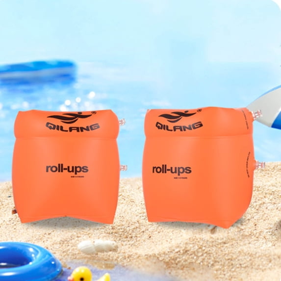 Inflatable Swimming Arm Floaties for Adults Training - 2 Pack Water Flotation Sleeves for Pool and Beach