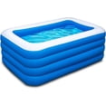thumbnail image 1 of Inflatable Swimming Pool, 70x55x29 inch Inflatable Pool, Family Pool, Summer Water Party, Kids, Outdoor, Garden, Backyard (A 70x55x29in), 1 of 6