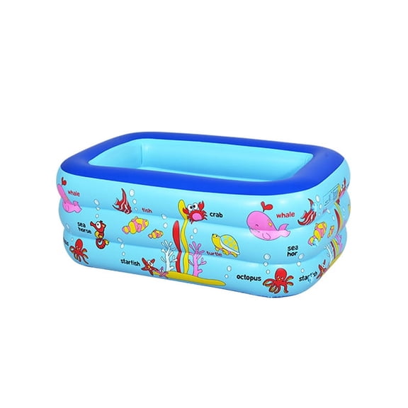 Inflatable Swimming Pool,Above Ground Pool,PVC Family Pool for Backyard and Garden,Summer Outdoor Water Fun-130x85x55cm,1PC