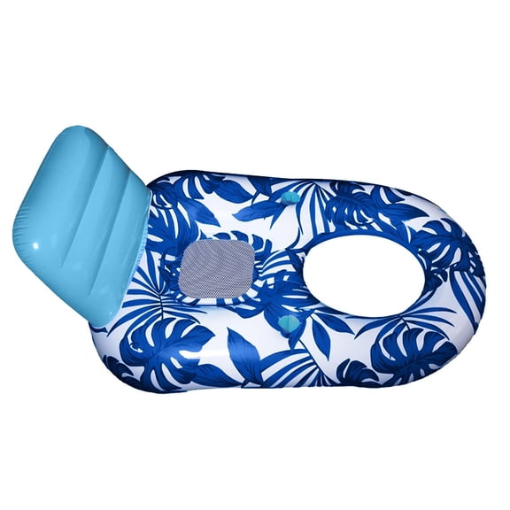 Inflatable Swimming Pool Float Chair Lounger Portable Water Floating Bed for Relaxation Comfortable Outdoor Summer