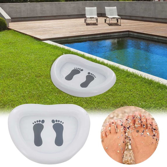 Inflatable Swimming Pool Foot Bath Portable Wash Basin Tub for Clean Feet Entry Ladder Above Ground Pools Hot Tub Spa Accessories