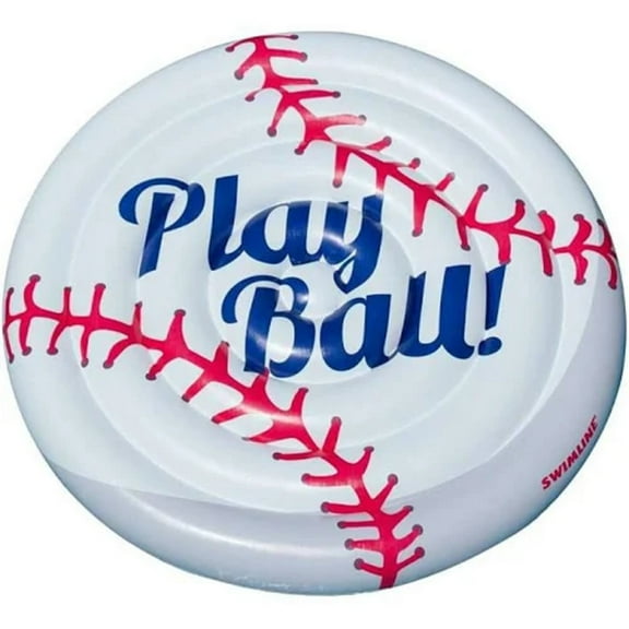 Swimline 60 Inflatable Swimming Pool Lounging Cool Sport Giant Baseball Island Ages 4 and Up -