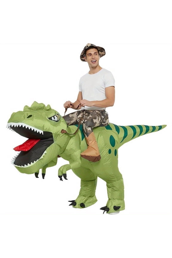 Dinosaur inflatable costumes, Halloween role-playing costumes, suitable for adult funny inflatable party decoration costumes - cute and funny costumes for parties, Halloween, and events