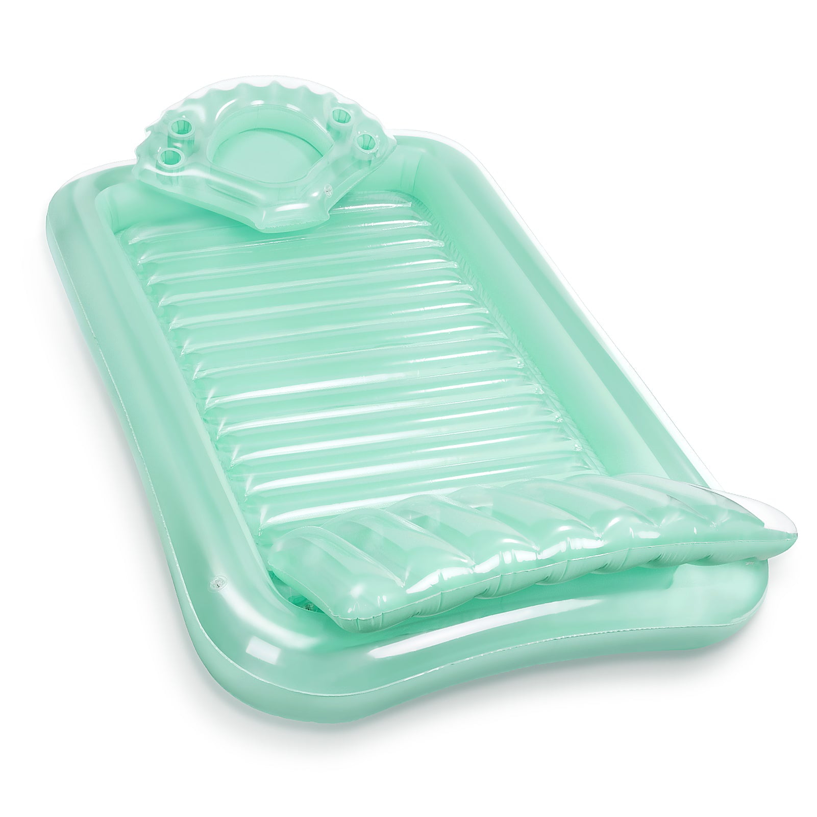 Inflatable Tanning Pool Lounge Float, Suntan Raft Float Personal Blow