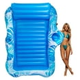 thumbnail image 1 of GVDV Inflatable Tanning Pool Lounger Float, 73" x 49" Large Sun Tan Tub Sunbathing Pool Lounge Raft for Adults, Tanning chair, Bed Blow up, Raft Lounge Floatie,L-Blue, 1 of 10
