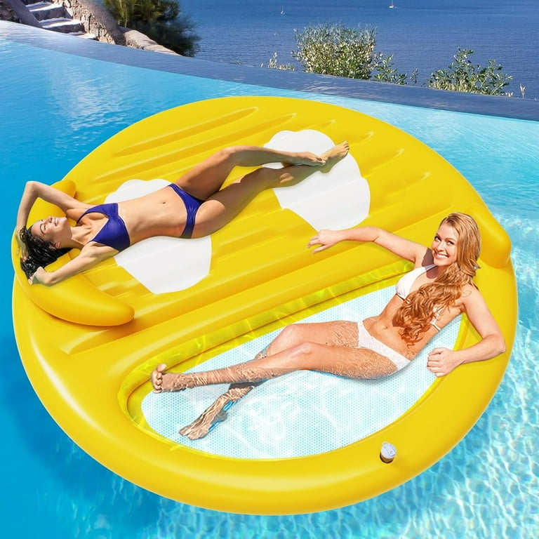 Inflatable Tanning Pool Lounger Float,Lake Floats for Adults 71