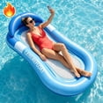 thumbnail image 1 of Inflatable Tanning Pool Rafts for Tanning, Piscina Inflable Para Adultos Lounge Rafts Toys, Thicken Pool Float for Backyard Lake Water Party, 1 of 8
