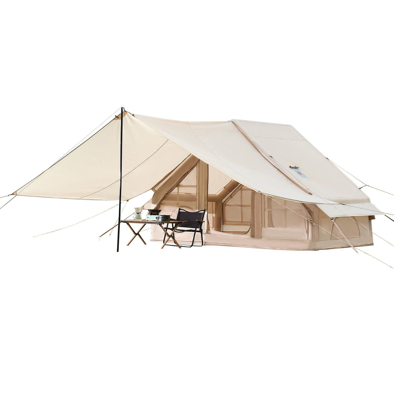Inflatable Tent for Camping 3-5 Person, Easy Setup Blow up Tent with Hand Pump