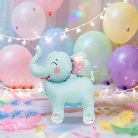 Inflatable Toy for Play Pushable Balloon with Wheels Indoor Outdoor Toy for 3+ Kids Exercise Game