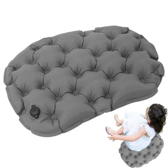 Inflatable Travel Cushion - Lightweight Seat Support, Portable Air Cushion | Comfortable Pressure Pad Solution, Soft Seat Assistance For Camping, Wheelchair Recliner, Sports Field Use.