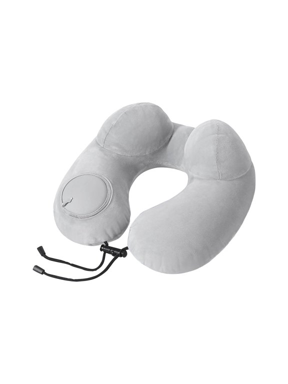 Inflatable Travel Neck Pillow For Airplane Sleeping Blow Up Neck Support Air U Shape Pillow Traveling On Plane Long Flights Washable