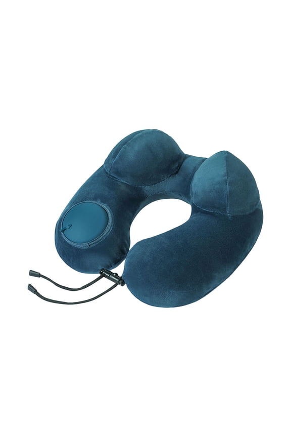Inflatable Travel Neck Pillow For Airplane Sleeping Blow Up Neck Support Air U Shape Pillow Traveling On Plane Long Flights Washable