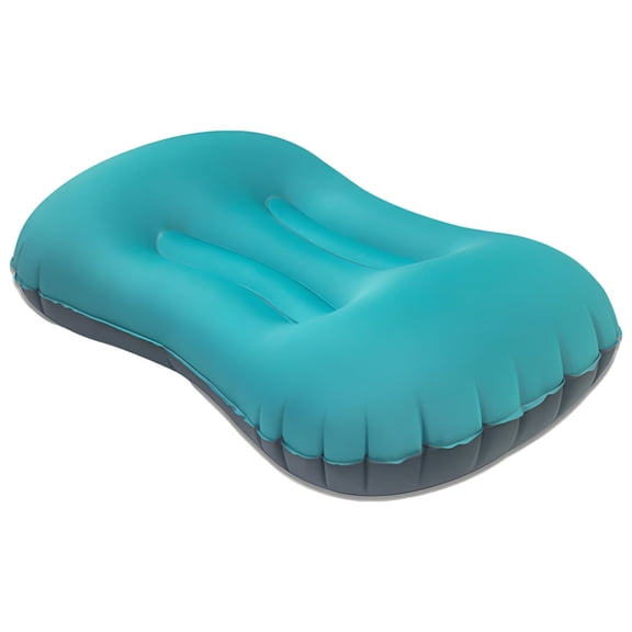Inflatable Travel Pillow, Lightweight Compact Blow Up Camping Pillow for Neck & Lumbar Support, Soft Skin-Friendly, Quick to Inflate & Deflate, 16.5 x 12.6 x 4.3 in for Airplane Car Home