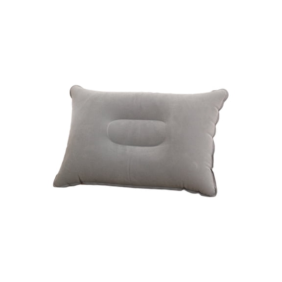 Inflatable Travel Pillow Portable Neck Cushion, Flocked PVC Soft Comfortable Support Pillow, Lightweight Foldable Easy Carry Travel Pillow, Air Inflatable Camping Flight Neck Pillow