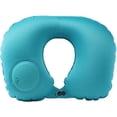 thumbnail image 1 of Inflatable Travel Pillow with TPU and Velvet, Press or Auto Inflate Option, Soft and Washable Cover, Eye Mask, Earplug and Carry Bag Included, U-Shaped Neck Pillow for Multiple Purposes, 1 of 6