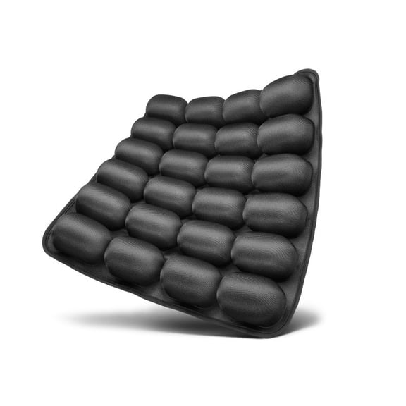 Inflatable Travel Seat Cushion Air Cell Pressure Relief Airplane Seat Pad Long Flight Train Car Office Portable Compact Puncture Resistant Waterproof Easy Pack Neck Coccyx Relief Cabin Desk Bedroom