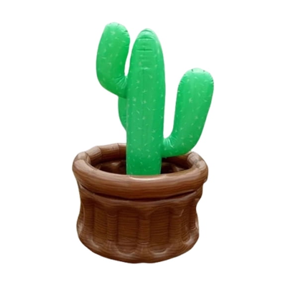 Inflatable Tree Ice Bucket for Pool Party Fun, Tropical Palm Tree Design Ice Bucket for Summer Gatherings, Versatile Inflatable Cactus Cooler for Outdoor Barbecues and Beach Parties