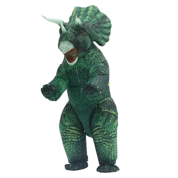 Inflatable Triceratops Dinosaur Costume for Adult Halloween Funny Cospaly Suit