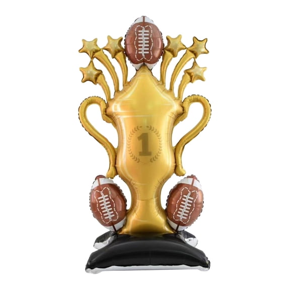 Inflatable Trophy Football Party Balloon Large Size ABS Material for Boys Girls Birthday Event Home Decor