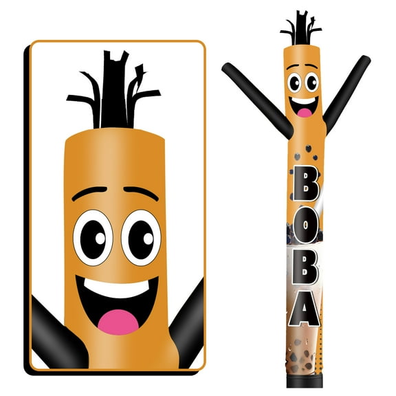Inflatable Tube Man Boba Wacky Wavy Dancing Guy for Outdoor Decoration Advertising Business Promotion - Food Theme (Blower Not Included)