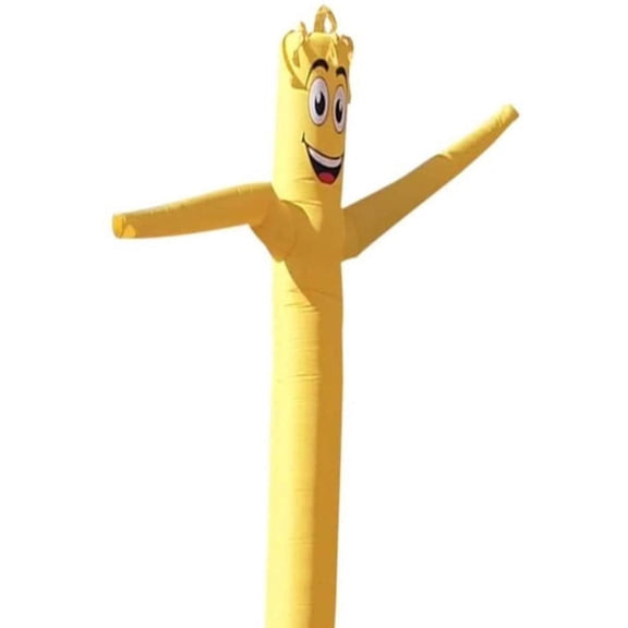 Inflatable Tube Man Guy 18ft - Solid Golden Yellow Color - Body only, Without air Blower