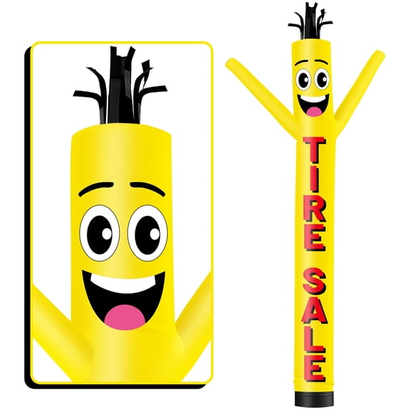 Inflatable Tube Man Tire Sale Wacky Wavy Dancing Guy for Outdoor Decoration Advertising Business Promotion (Blower Not Included)