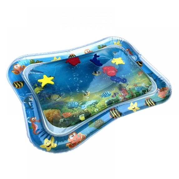 Inflatable Tummy Exercise Time Water Play Mat - Baby Water Mat for Infants & Toddlers - Leakproof Premium Water Play Mat - Baby Toys Water Mat Activity Center for Baby Stimulation