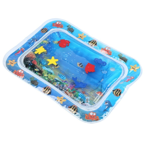 Inflatable Tummy Time Premium Water mat Infants and Toddlers is The Perfect Fun time Play Activity Center Your Baby's Stimulation Growth