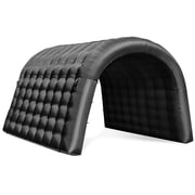Sewinfla Inflatable Sports Tunnel Entrance with Blower Archway for Events Exhibitions Parties Advertising 10x10x9ft Black