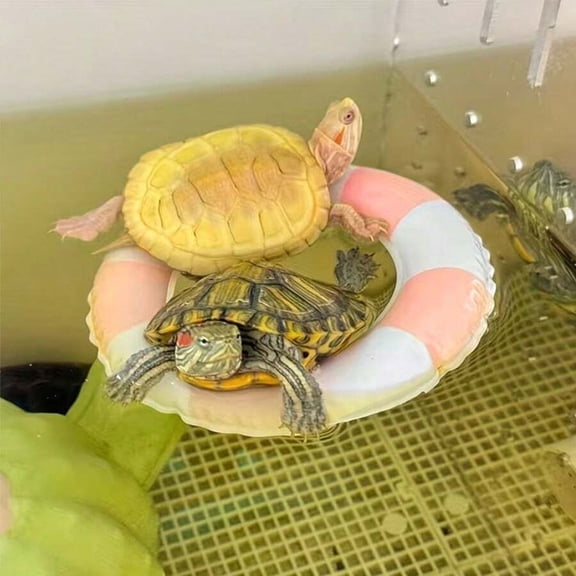 Inflatable Turtle Floating Ring Toy - Watermelon Transparent