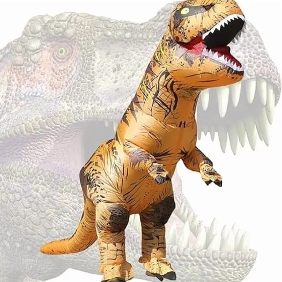 Inflatable Tyrannosaurus Rex Dinosaur Costume, Fun Halloween Costumes Inflatable Dinosaur Costumes for Halloween Parties and Role-playing