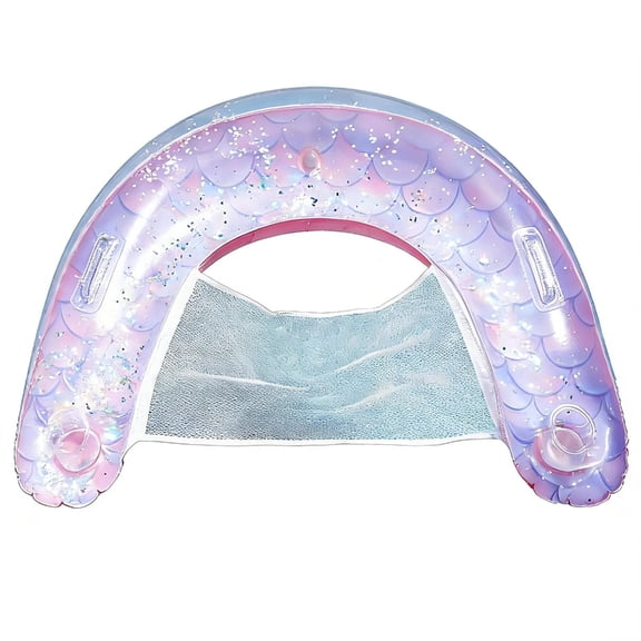 Inflatable U Shape Pool Float Lounges Chair Durability Swimming Pool Chair Lounges Chairs Floating Bed