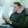 thumbnail image 1 of Inflatable U-Shaped Travel Neck Pillow - Soft Warm Textured Airplane Neck Cushion, Elastic Comfortable Blow-Up Neck Support, Portable Inflatable Neck Pillow for Travel Commuting, 1 of 9