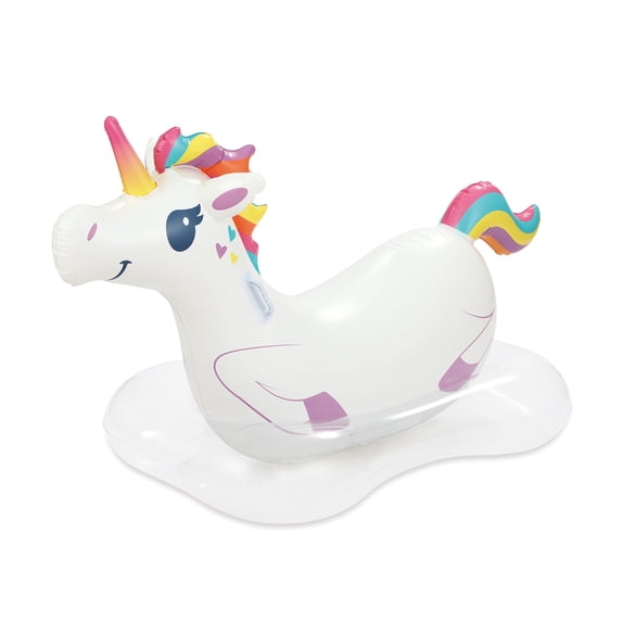 Float Ip Unbrand Inflatable Unicorn Pool Float with Handles, Durable for Kids ...
