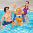 thumbnail image 1 of Inflatable Water Basketball Set, Outdoor Pool Toys Portable Floating Game with Stand Pump Fast Setup Durable for Pools Beaches Parties and Summer Water Activities, 1 of 6