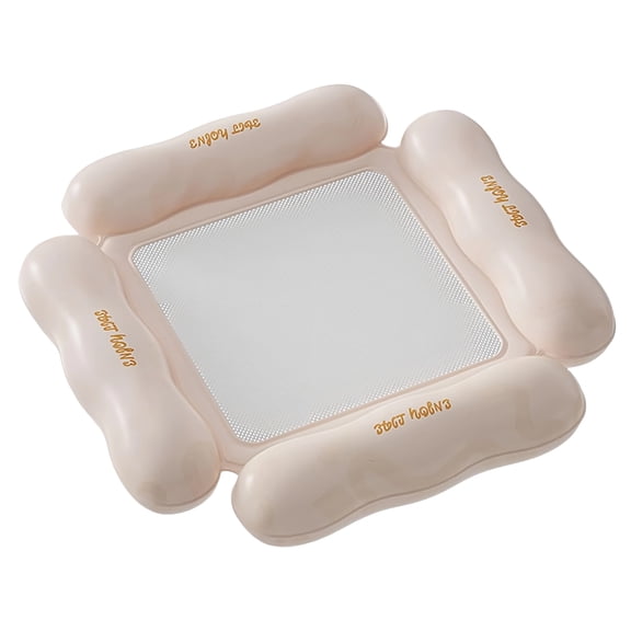 Inflatable Water Float, Swimming Pool Float Lounger With Mesh Center & 4 Independent Chambers - Portable Floating For Summer Beach, Pool Party, Outdoor Water Outings