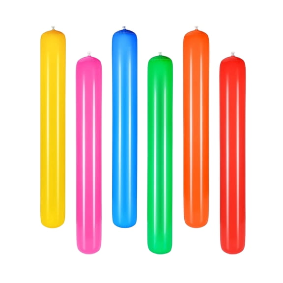 Inflatable Water Noodle Stick, Buoyant Pool Float Log for Men Women, Aquatic Balancing Leisure Cylinder, Premium Random Color Heavy Duty Summer Resort Party Supply