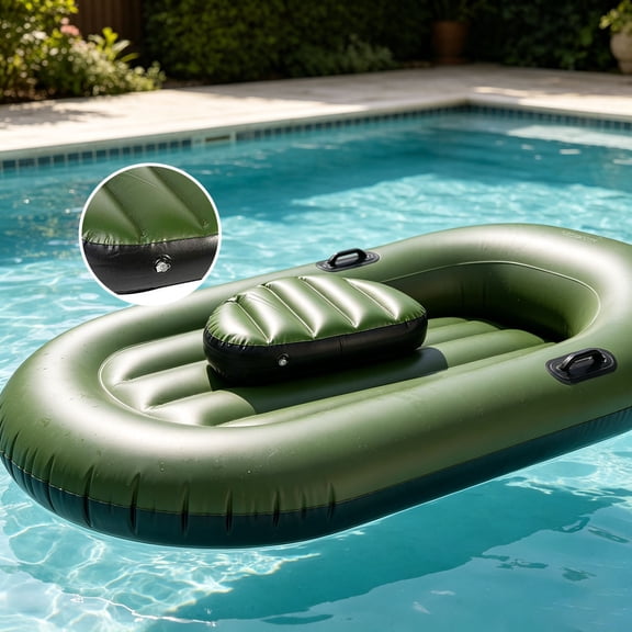 Inflatable Water Seat Pad Portable Floating Cushion for Pool Boat Kayak Outdoor Recreation Comfortable Support 18.1 Inch