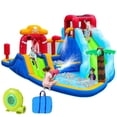 thumbnail image 1 of Neche Large 11-in-1 Inflatable Water Slide Bounce House, 222"x135"x82", 450W Blower, holds up to 5 Kids 3-8, Max Weight 495lbs, Indoor & Outdoor Use, 1 of 11