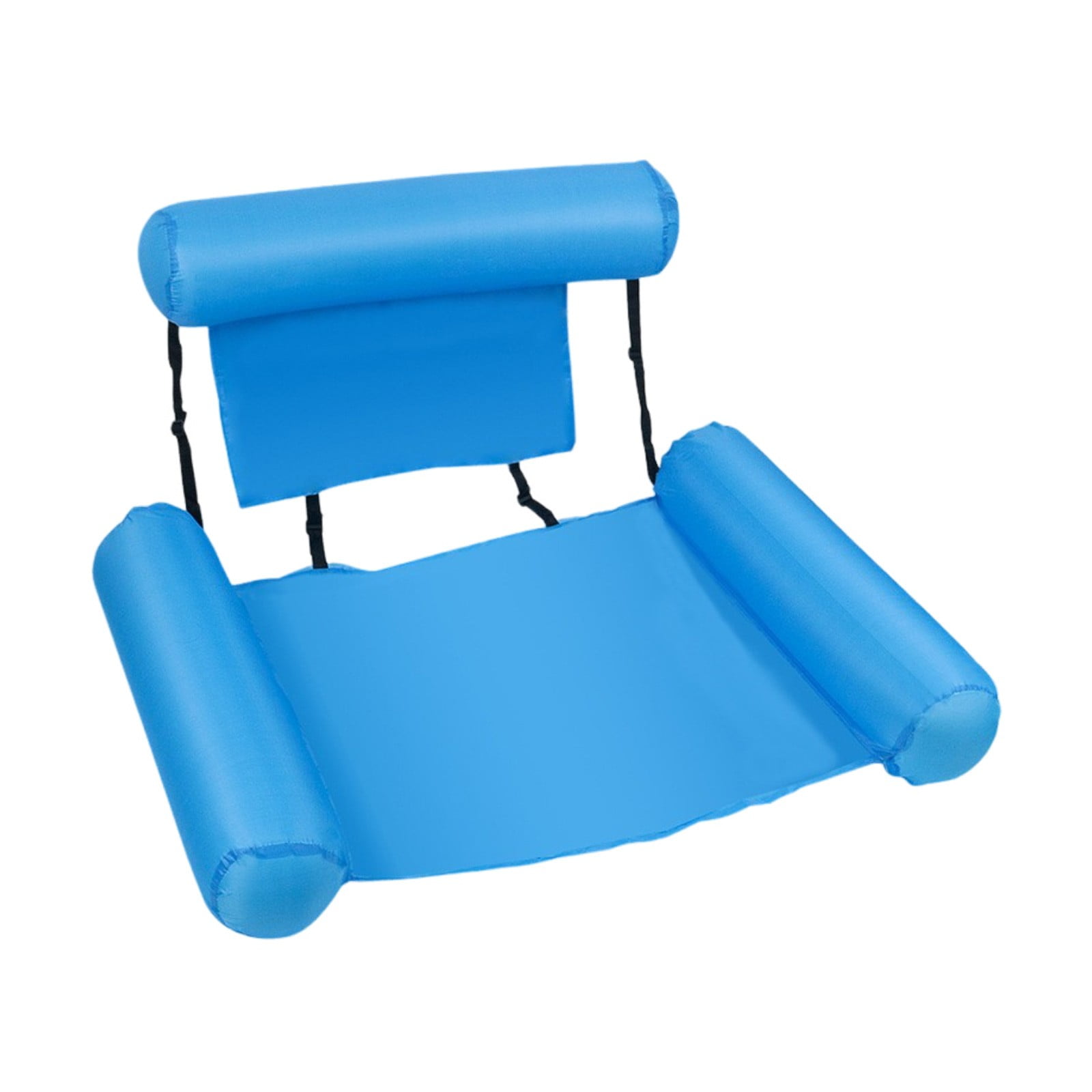 Inflatable Water Swimming Chair Folding Pool Float Seat Backrest Bed ...