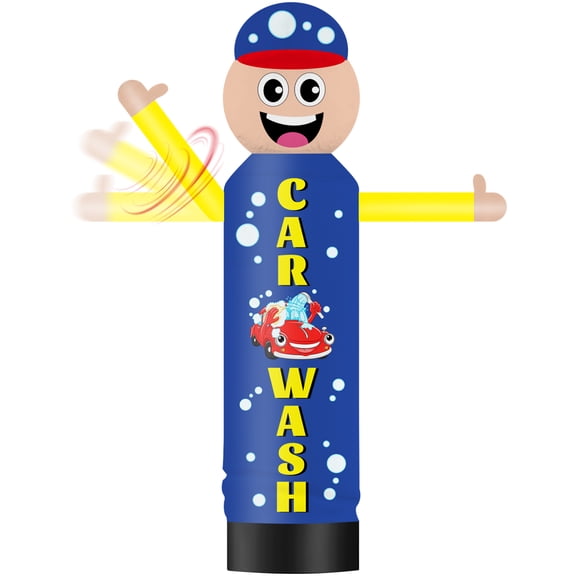 Inflatable Wavers Car Wash One-Arm Waving Tube Man Wacky Wavy Dancing Guy for Outdoor Decoration Advertising Business Promotion (Blower Not Included)