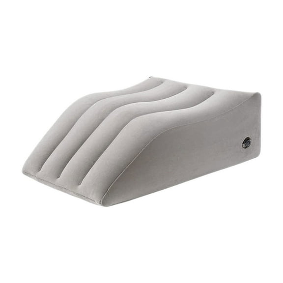 Inflatable Wedge Leg Pillow With Pvc Material, Ergonomic Design, And Adjustable Support For Travel, Office, And Home Use